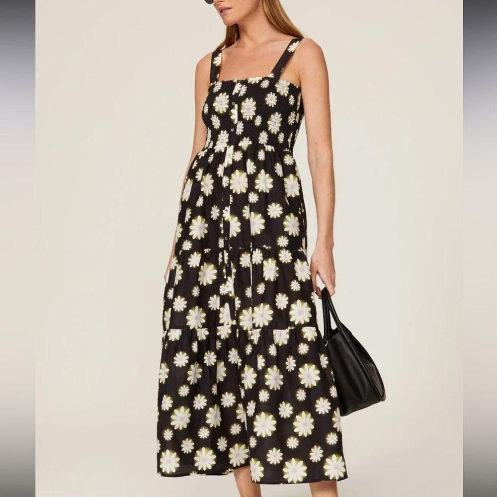 Nicole Miller Hazy Daisy Tiered Dress
